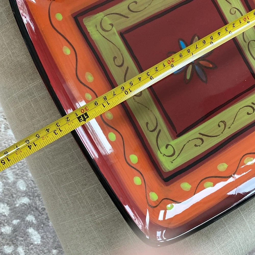 Crate&Barrel Sardinia square Platter